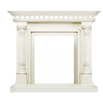 Деревянный портал Dimplex Dallas 975х1040х350 - Слоновая кость с патиной