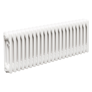 Трубчатый радиатор ТЕПЛОФОРТ ТР3037, 22 секции, боковое подключение 3/4”, белый глянец
