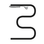 Полотенцесушитель электрический Primoclima Astra М E Black 50*40