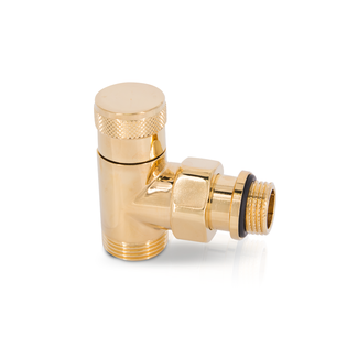 Угловой запорный вентиль SR Rubinetterie "Tondera" 1/2 - 3/4, золото