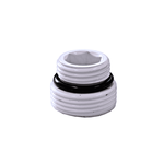 Ниппель Schlosser 1/2* 3/4 плоское уплотнение Белый