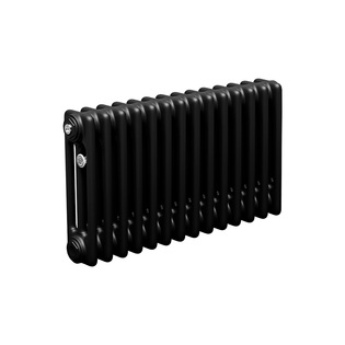 Трубчатый радиатор ТЕПЛОФОРТ ТР3037, 14 секций, боковое подключение 3/4”, черный мат