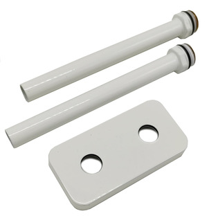 Комплект трубок SR Rubinetterie 15х1,0 с наружной резьбой 1/2х15 и отражателем 50мм, цвет белый