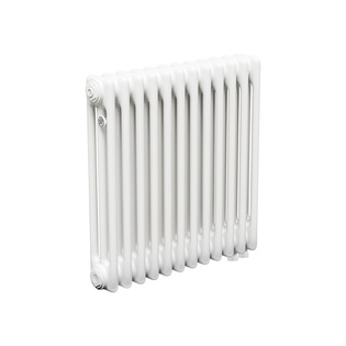 Трубчатый радиатор ТЕПЛОФОРТ ТР3057 ТВ, 12 секций, нижнее подключение ½”, белый глянец