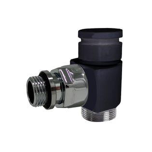 Угловой запорный клапан SR Rubinetterie Prestige & Minimal 1/2" x 24/19, чёрный матовый