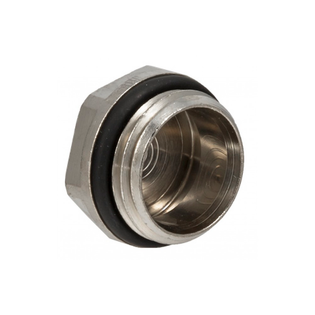 Заглушка Buderus G 1/2", латунь никелированная