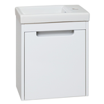 Тумба подвесная RUNO Микра 40 правая, белая