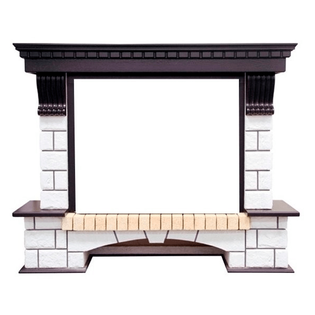 Каменный портал Dimplex Pierre Luxe 1045х1320х400 - Венге/Белый