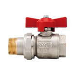 Кран шаровой Itap с накидной гайкой полнопроходной (бабочка) ART 098 IDEAL 1"