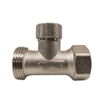 Прямой запорный клапан DR RUBINETTERIE на обратную подводку, без хвостовика и гайки