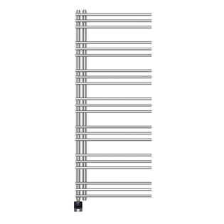 Полотенцесушитель электрический Primoclima BRUSH 1500*600, 21 трубка 700W, хром