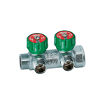 Коллектор FAR регулирующий 3/4" (ВР-НР) с 2 отводами 1/2" НР