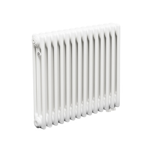 Трубчатый радиатор ТЕПЛОФОРТ ТР3057 ТВ, 14 секций, нижнее подключение ½”, белый глянец