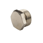 Заглушка TIEMME НР никелированная 1 для стальных труб, резьбовая