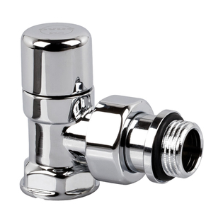 Запорный клапан SR Rubinetterie угловой серия "Ovus" 1/2", цвет хром