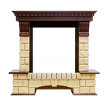 Каменный портал Dimplex Pierre Luxe 1050х1120х390 - Темный дуб/Шампань