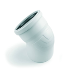 Отвод Rehau RAUPIANO Plus 40, 45° c резиновым сальником