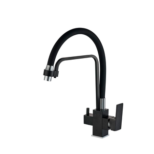 

Смеситель для кухни Formastone HB76857 с подключением фильтра питьевой воды, черный