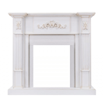 Деревянный портал Dimplex Martin 1080х1150х360 - Белый дуб, патина золото