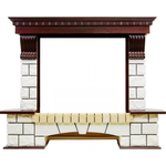 Каменный портал Dimplex Pierre Luxe 1045х1320х400 - Дуб/Белый