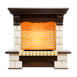 Каменный портал Dimplex Pierre Luxe 1035х1110х387 - Темный дуб/Шампань