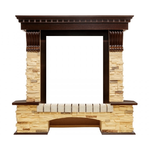 Каменный портал Dimplex Pierre Luxe угловой 1050х1120х770 - Темный дуб/Сланец