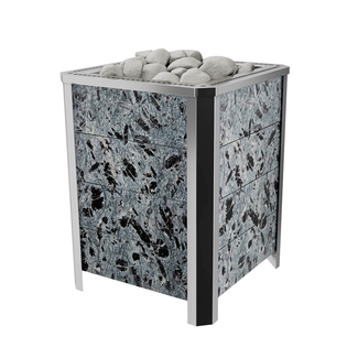 Электрическая печь VVD Премьера М в камне 15 кВт, серпентинит «Премиум»