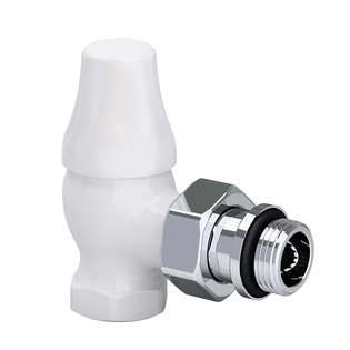 Запорный клапан SR Rubinetterie угловой серия Old Style 1/2, цвет белый