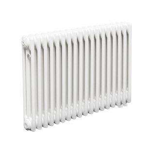 Трубчатый радиатор ТЕПЛОФОРТ ТР3057 ТВ, 18 секций, нижнее подключение ½”, белый глянец