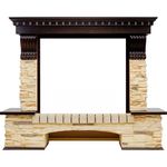 Каменный портал Dimplex Pierre Luxe 1040х1280х395 - Темный дуб/Сланец