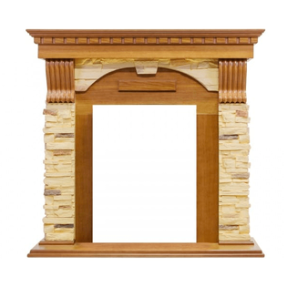 Каменный портал Dimplex Dublin 975х1020х352 - Дуб/Сланец