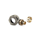 Резьбовое соединение SR Rubinetterie для многослойной трубы 16х3/4"Е Никель матовый