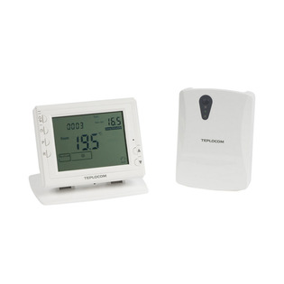 Беспроводной программируемый комнатный термостат TEPLOCOM TS-Prog-2AA/3A-RF БАСТИОН