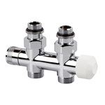 Узел нижнего подключения термостатический SR Rubinetterie прямой 1/2"х3/4"Е Хром