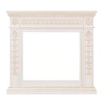 Деревянный портал Dimplex Milan 980х1080х285 - Слоновая кость с патиной