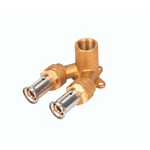 Водорозетка проходная укороченная ВР, латунь пресс, 16x1/2"x16 (40 мм), HENCO