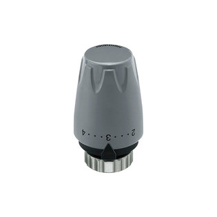 Термостатическая головка Heimeier DX, 6-28°C, настройки 1-5, пепельно-серая