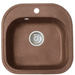 Кухонная мойка Formastone Fosto  КМ 48-49, квадратная, ореховая карамель