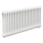Трубчатый радиатор ТЕПЛОФОРТ ТР3057 ТВ, 24 секции, нижнее подключение ½”, белый глянец