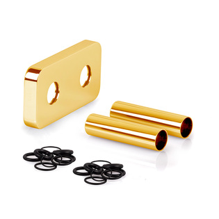 Маскировочный комплект SR Rubinetterie с прямоугольным глубоким отражателем, L70, цвет золото