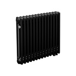 Трубчатый радиатор ТЕПЛОФОРТ ТР3057 ТВ, 14 секций, нижнее подключение ½”, черный мат