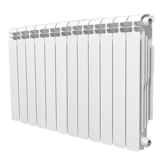 Радиатор алюминиевый Теплоприбор, с межосевым расстоянием 500 мм, 12 секций.