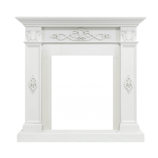 Деревянный портал Dimplex Derby 979х1047х342 - Белый дуб