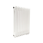 Трубчатый радиатор ТЕПЛОФОРТ ТР2057 ТВ, 12 секции, нижнее подключение ½”, белый глянец