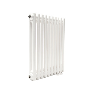Трубчатый радиатор ТЕПЛОФОРТ ТР2057 ТВ, 12 секции, нижнее подключение ½”, белый глянец