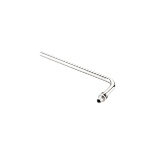 Трубка приборная RTP Г-образная аксиальная, латунь,20х500, хромированная