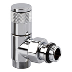 Угловой вентиль SR Rubinetterie Tondera, ручная регулировка 1/2"х3/4" E, цвет хром