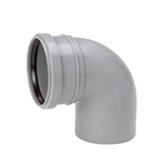 Отвод UPONOR канализационный однораструбный Д.50мм 88,5гр, серый '20И