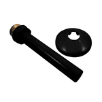 Соединительная трубка с розеткой Schlosser 15*1-G1/2, длина 110 мм,розетка d-50мм, цвет Чёрный