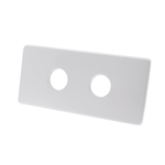 Двойная маскирующая розетка Schlosser 150/70 L50, белая